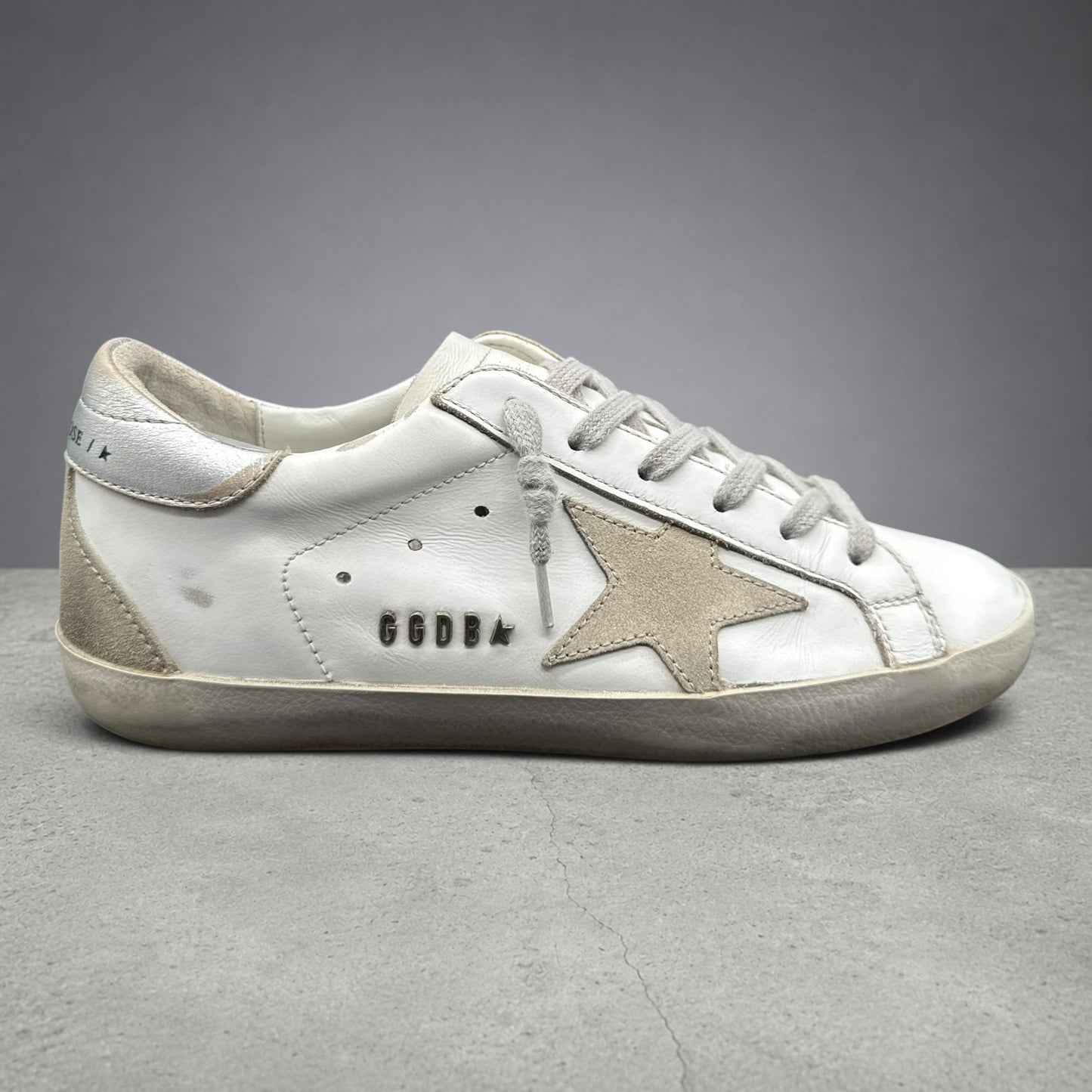 Golden Goose Superstar - Blanc Beige Argent C1139