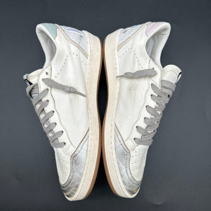 Golden Goose Ballstar - Blanc Rose Argent Crystal C1443