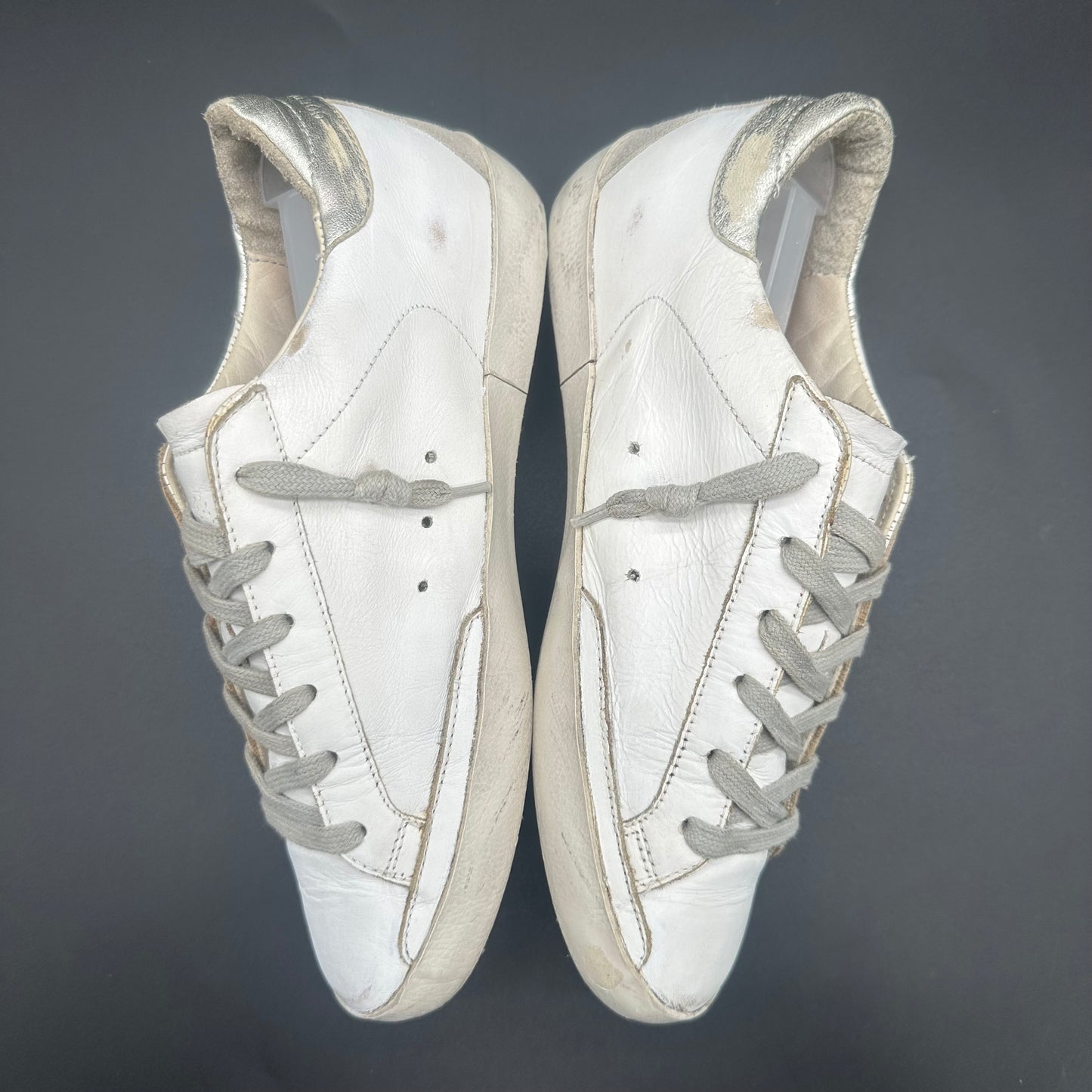 Golden Goose Superstar - Blanc Argent C1165