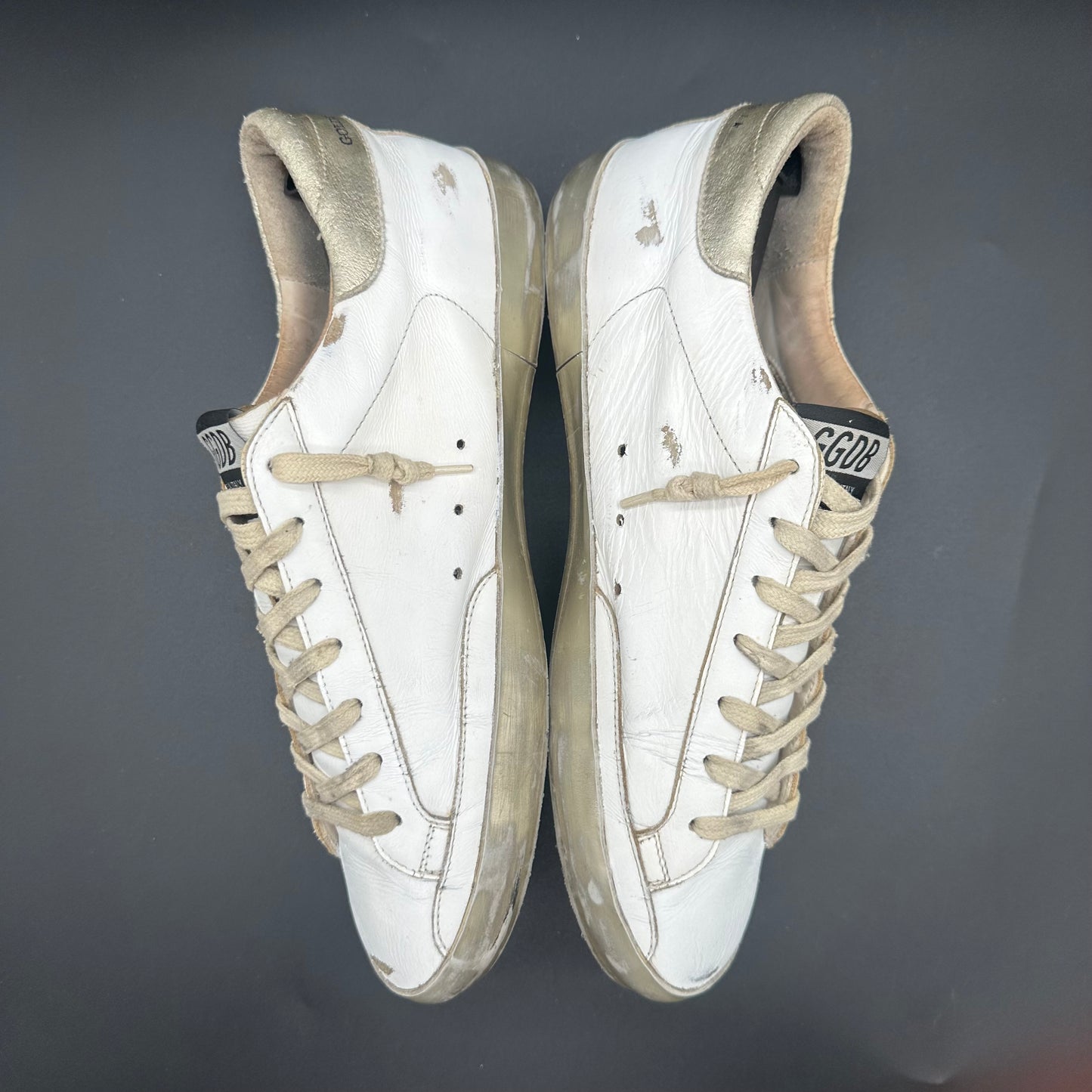 Golden Goose Superstar - Blanc Or C1237