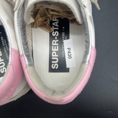 Golden Goose Superstar - Blanc Rose Argent P430