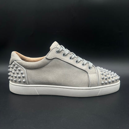 Louboutin Junior Spikes - Gris Blanc C1416