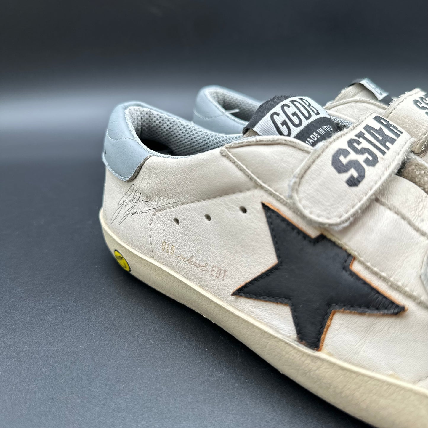 Golden Goose Old-School - Blanc Noir Bleu J033