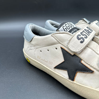 Golden Goose Old-School - Blanc Noir Bleu J033
