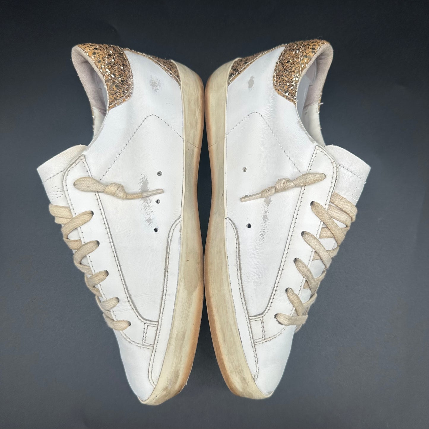 Golden Goose Superstar - Blanc Argent Paillettes C1190