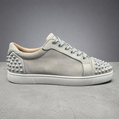 Louboutin Junior Spikes - Gris Blanc C1416