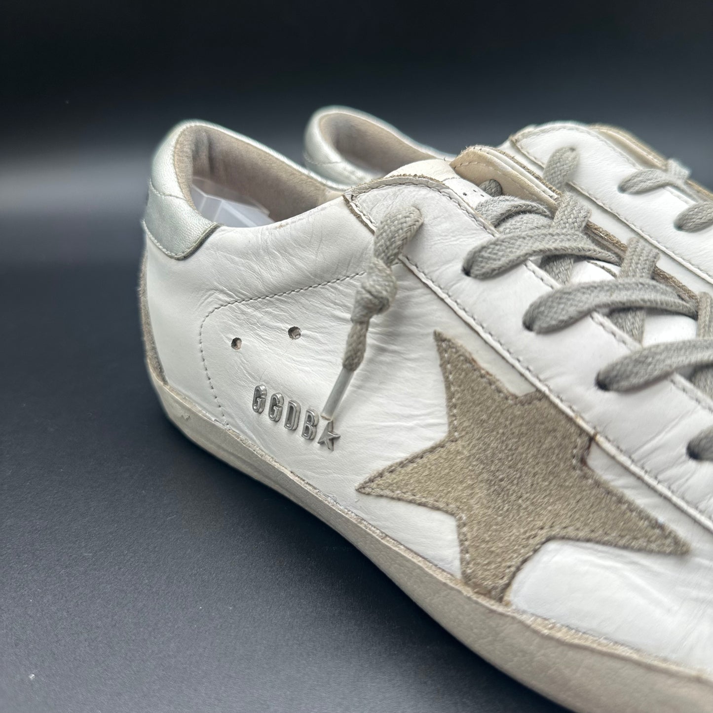 Golden Goose Superstar - Blanc Beige Argent C1232