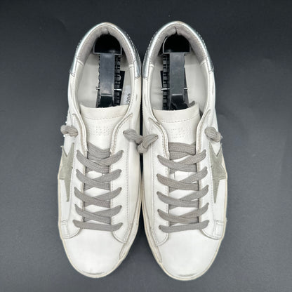 Golden Goose Superstar - Blanc Argent C1200