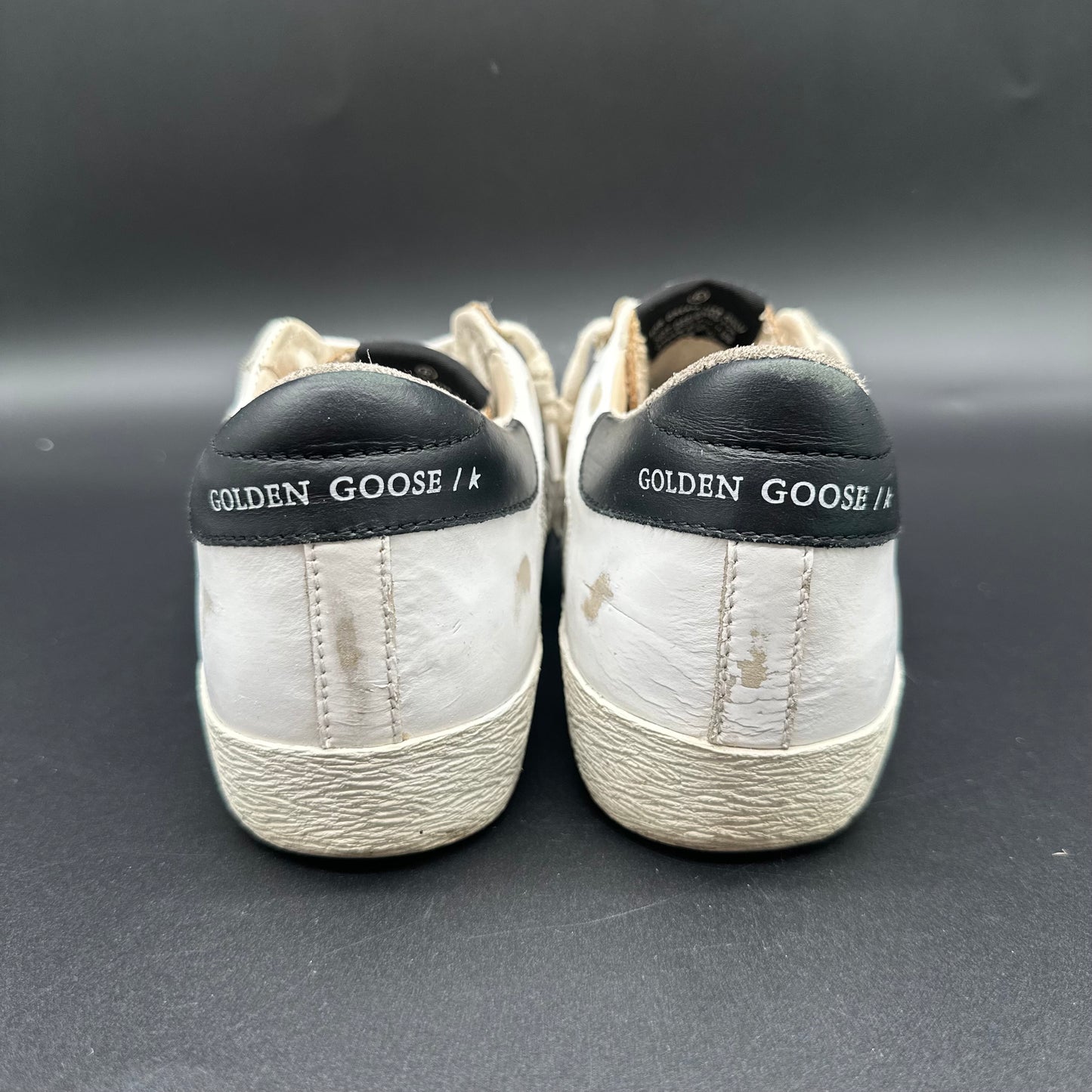 Golden Goose Superstar - Blanc Noir Paillettes C1224