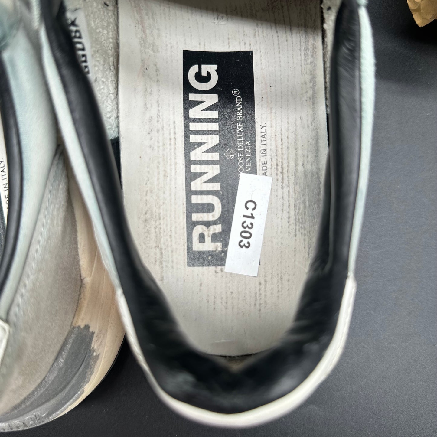 Golden Goose Running - Gris Beige Noir C1303