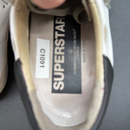 Golden Goose Superstar - Blanc Noir Paillette C1091