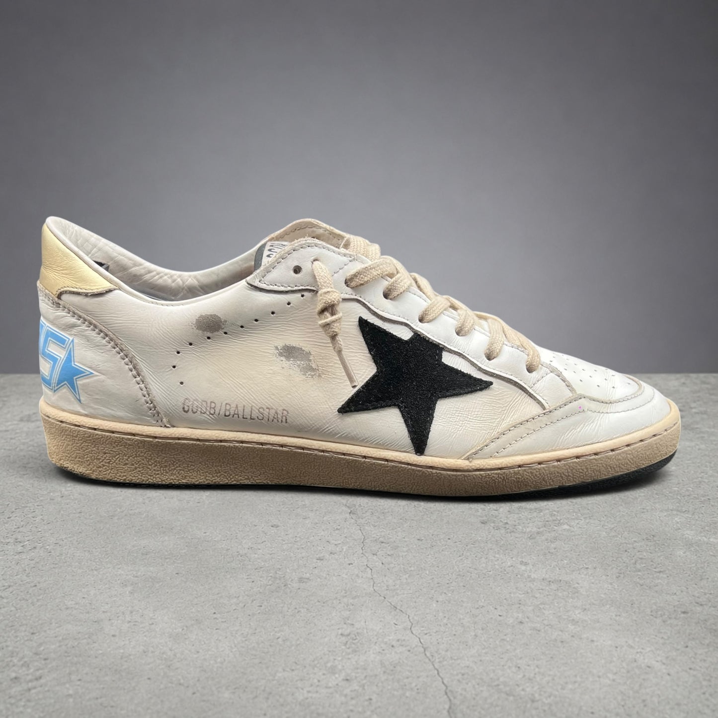 Golden Goose Ballstar - Blanc Bleu Noir Or K20