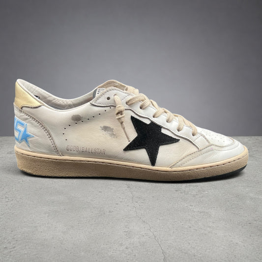 Golden Goose Ballstar - Blanc Bleu Noir Or K20