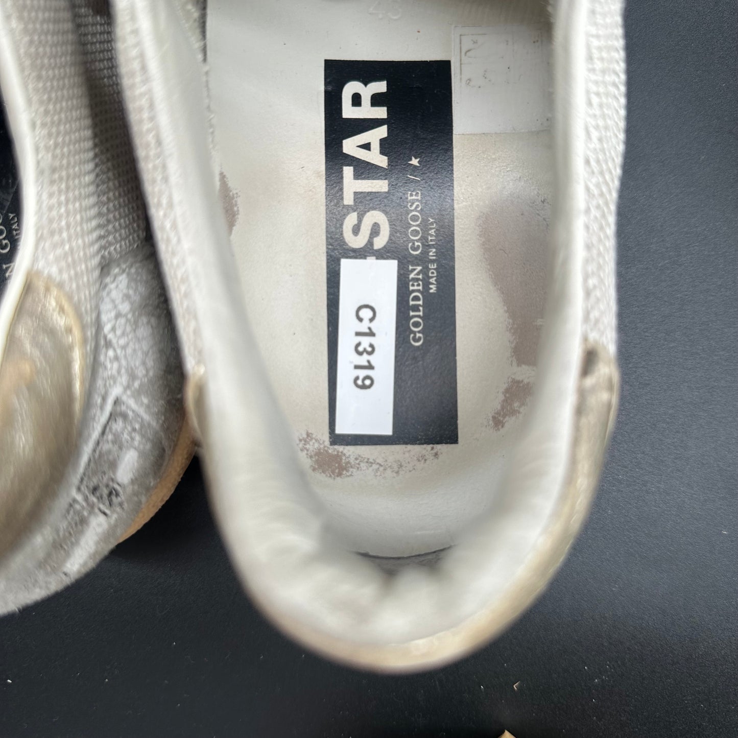 Golden Goose Ballstar - Blanc Beige Rouge C1319