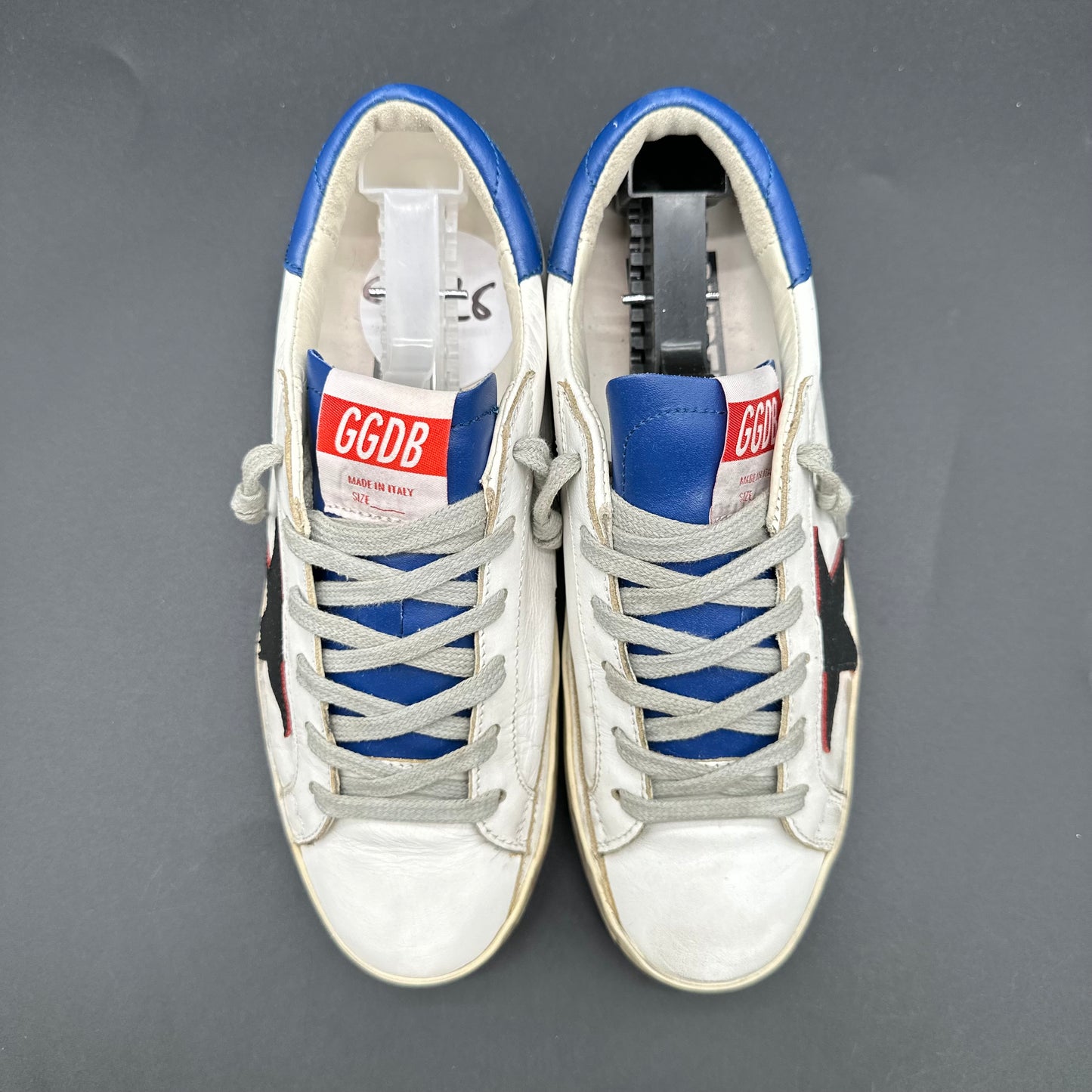 Golden Goose Superstar - Blanc Bleu Noir C1428
