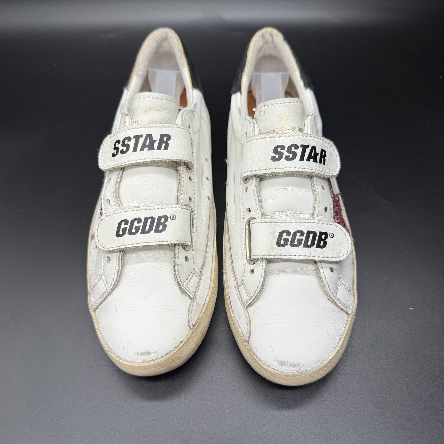 Golden Goose Old-School - Blanc Rose Paillette