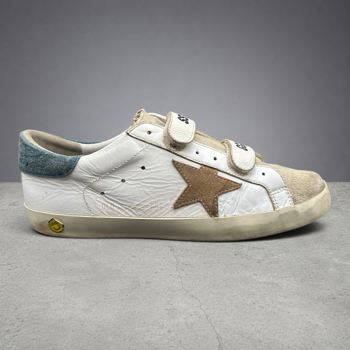 Golden Goose Old-School - Blanc Beige Vert C1459