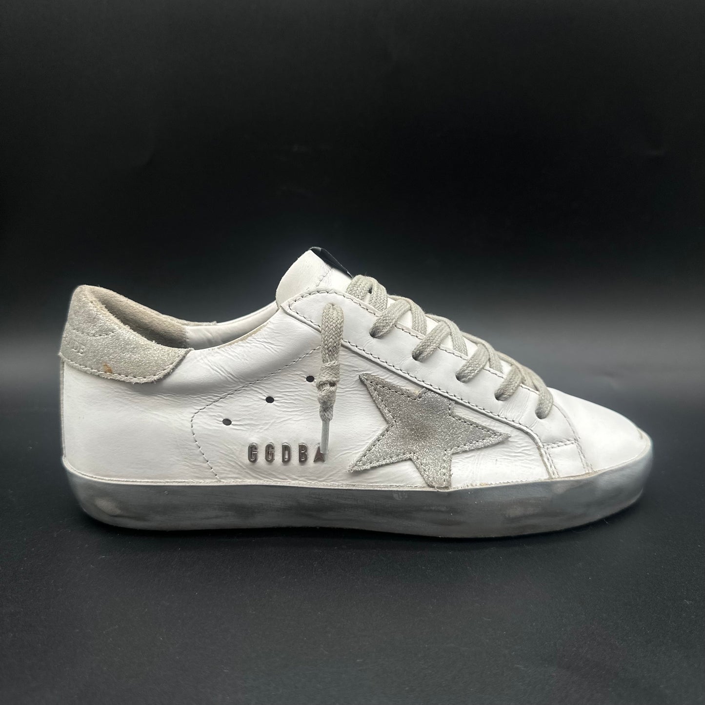 Golden Goose Superstar - Blanc Argent C1429