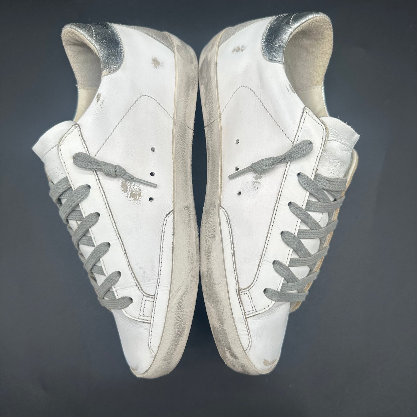 Golden Goose Superstar - Blanc Argent Beige P429