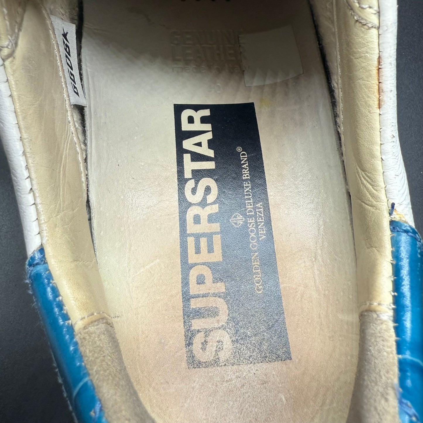 Golden Goose Superstar - Blanc Bleu
