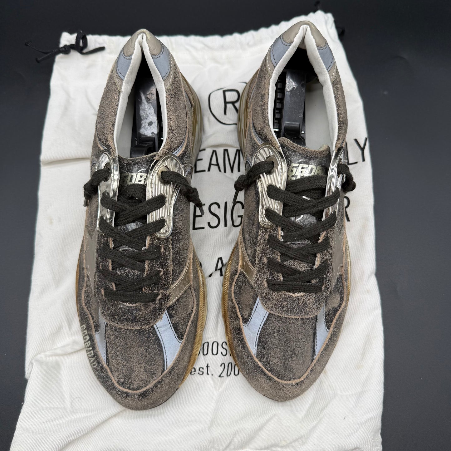 Golden Goose Dad-Star - Kaki Marron K57