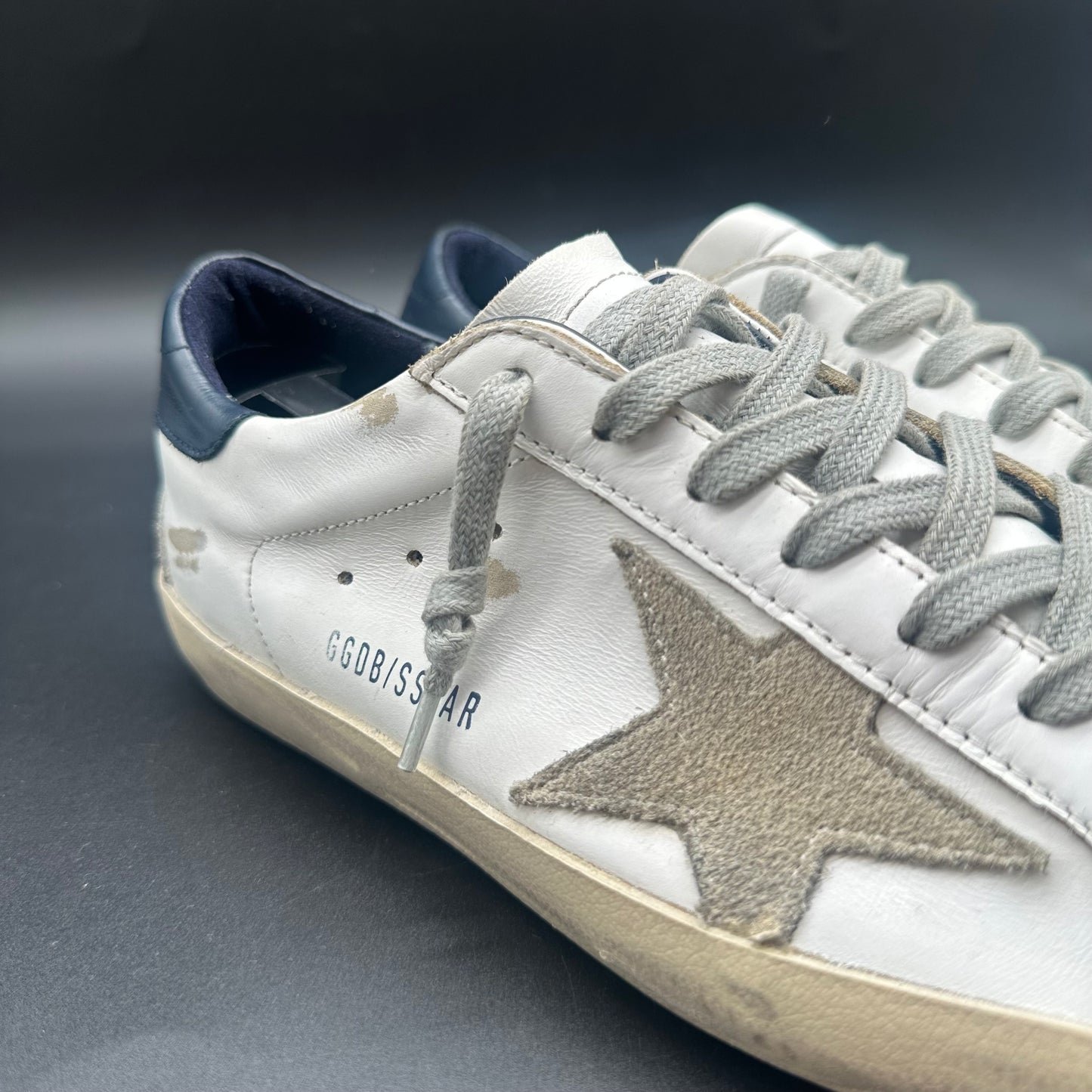 Golden Goose Superstar - Blanc Bleu Beige C1376