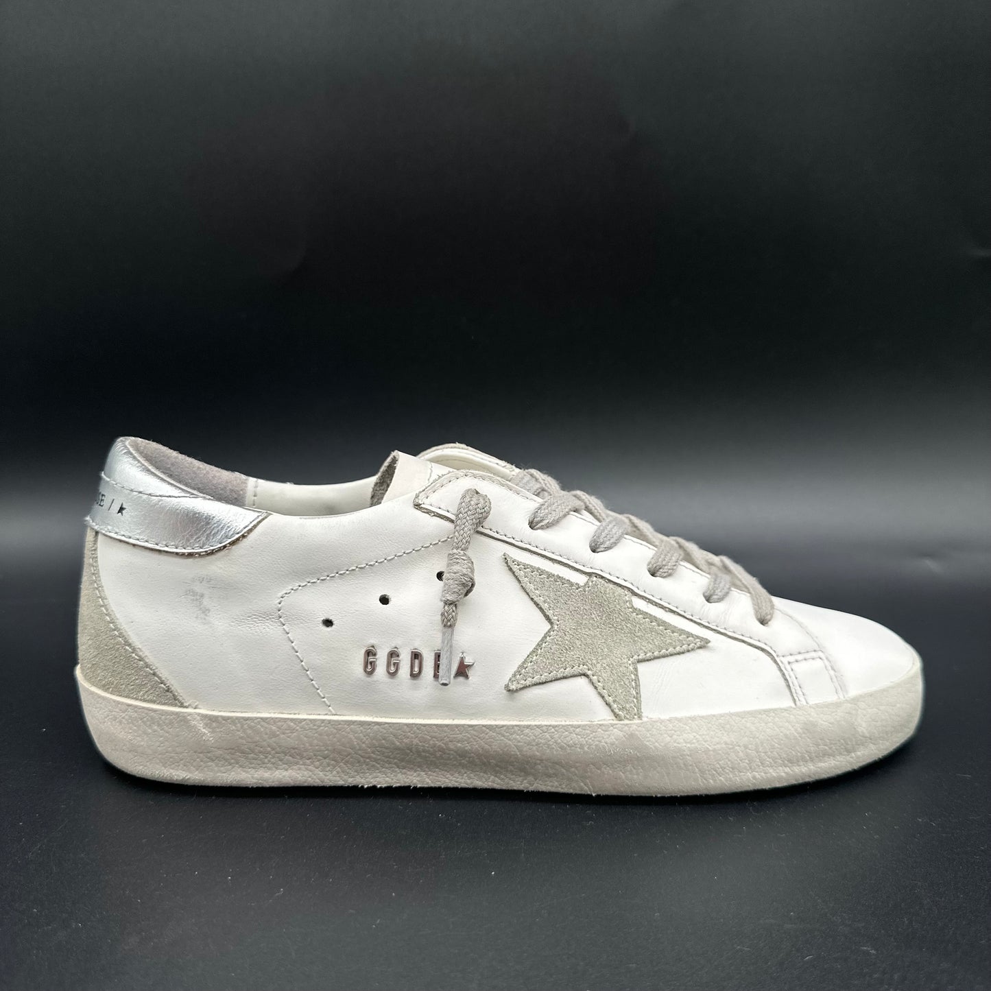 Golden Goose Superstar - Blanc Argent C1200
