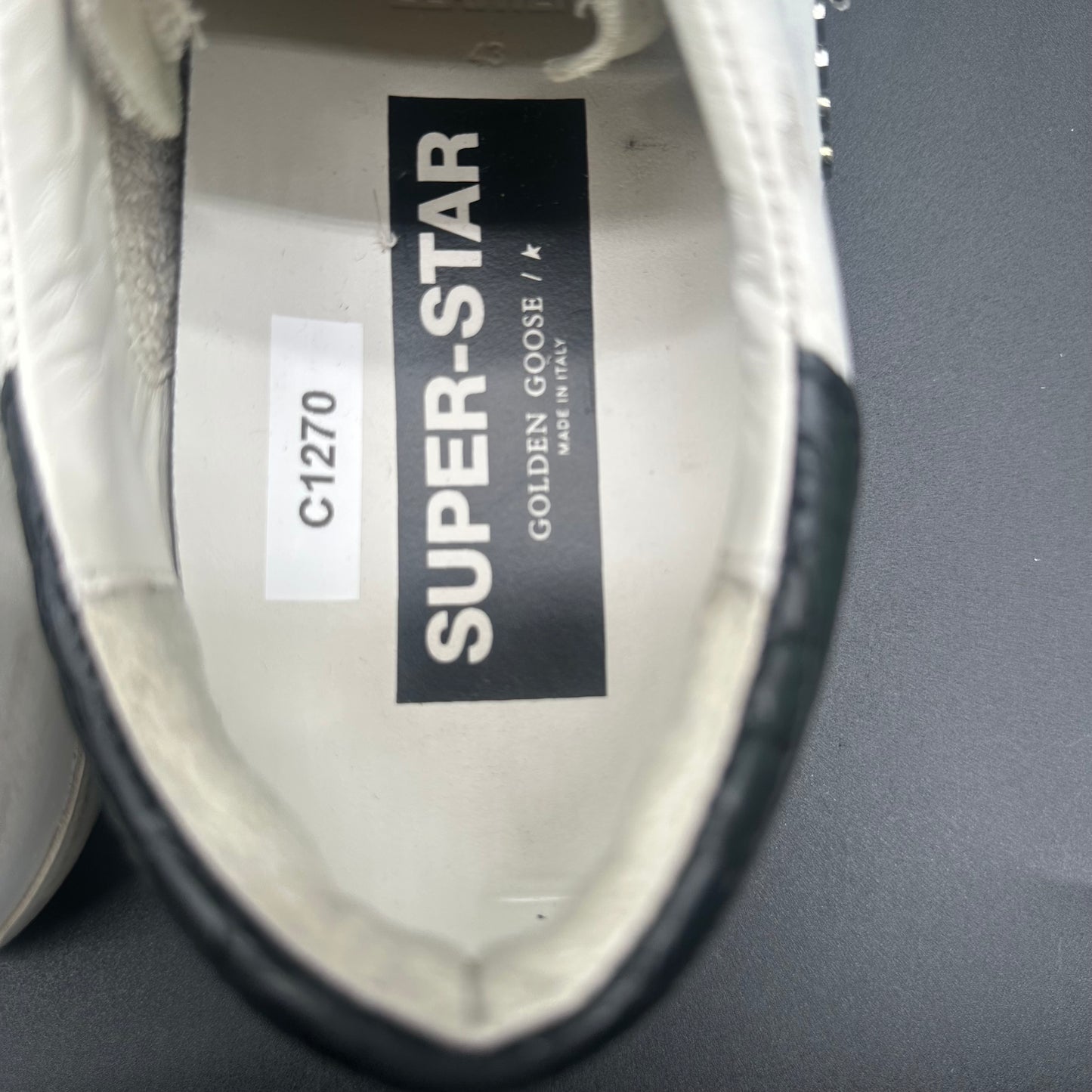 Golden Goose Superstat - Blanc Noir Bleu C1270