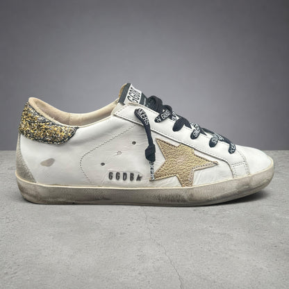 Golden Goose Superstar - Blanc Or Paillettes P426