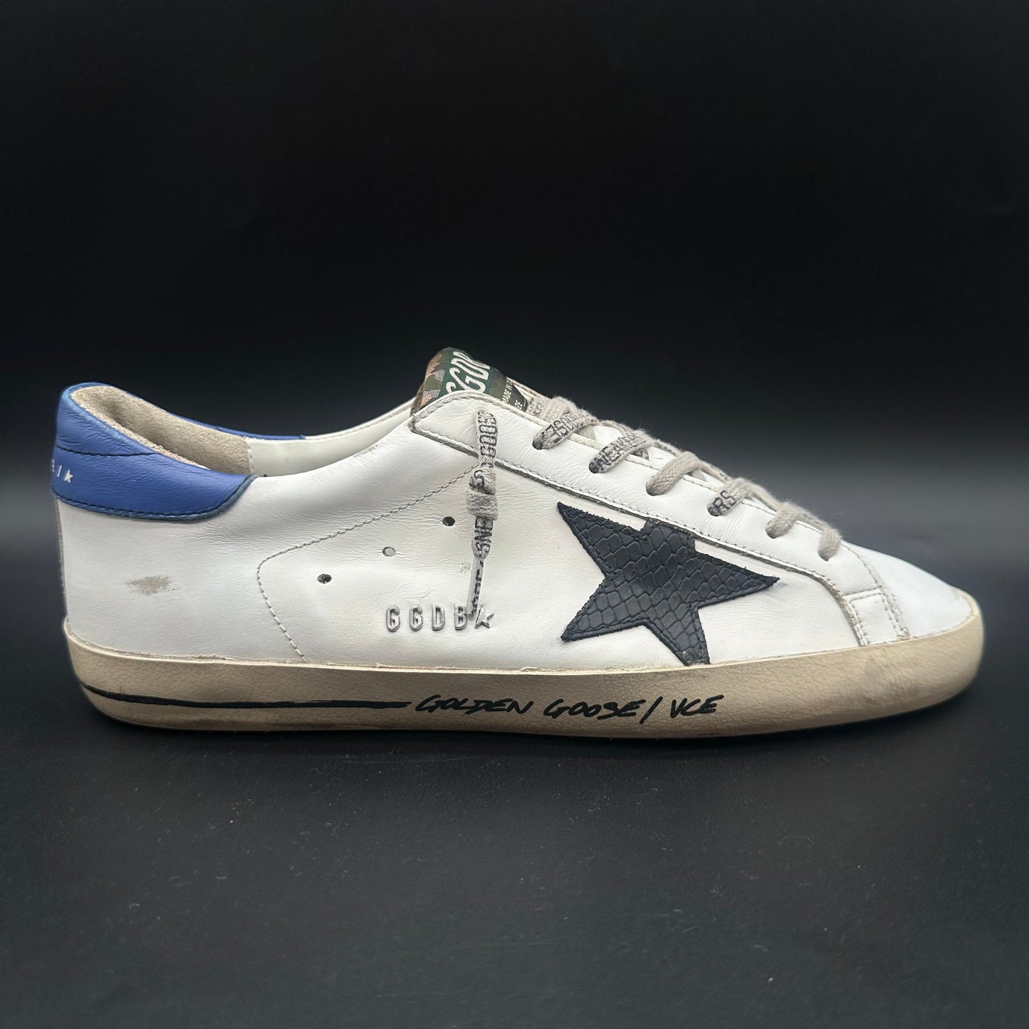 Golden Goose Superstar - Blanc Bleu Noir C1370
