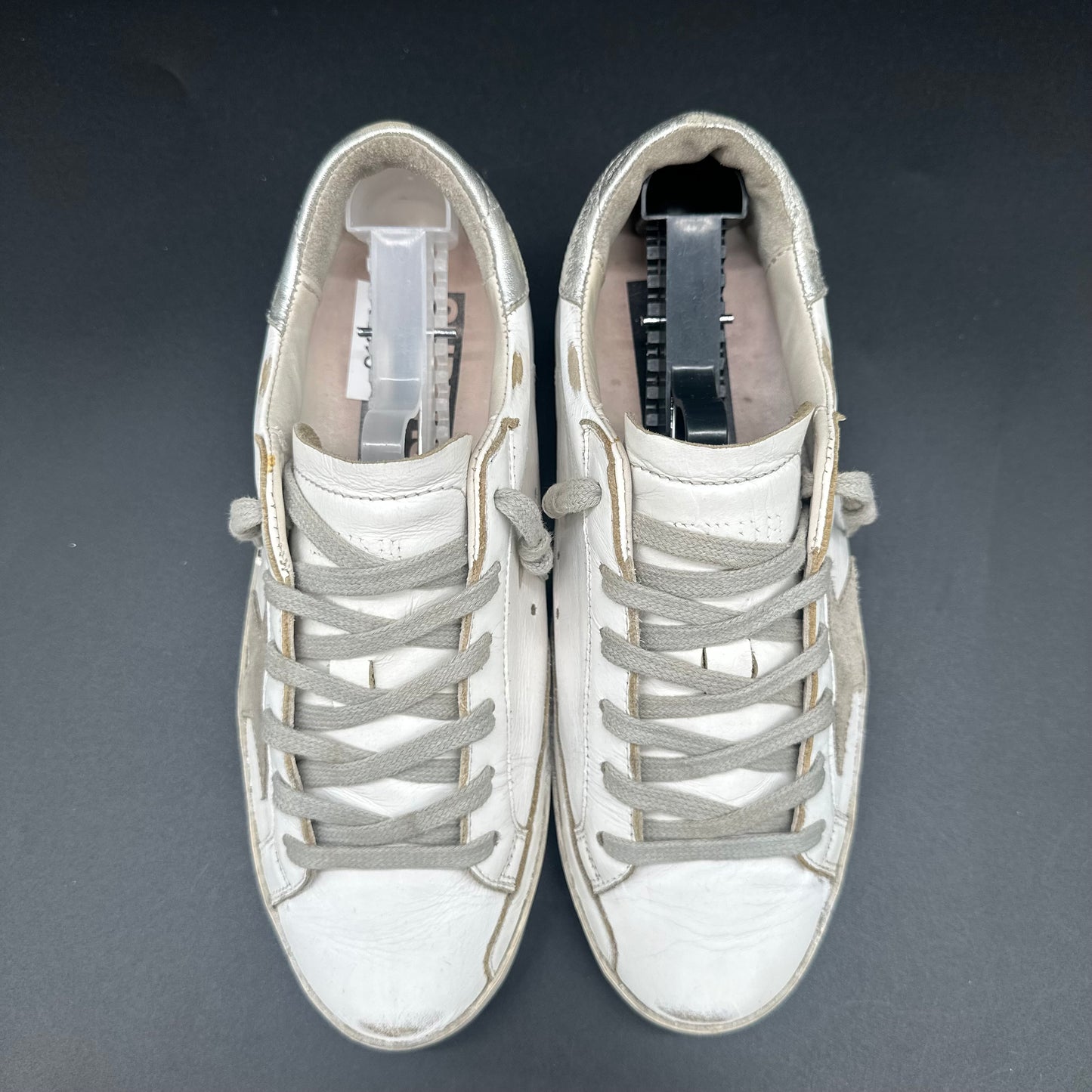 Golden Goose Superstar - Blanc Beige Argent C1255