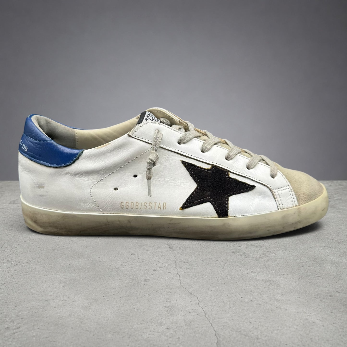 Golden Goose Superstar - Blanc Bleu Noir C1385