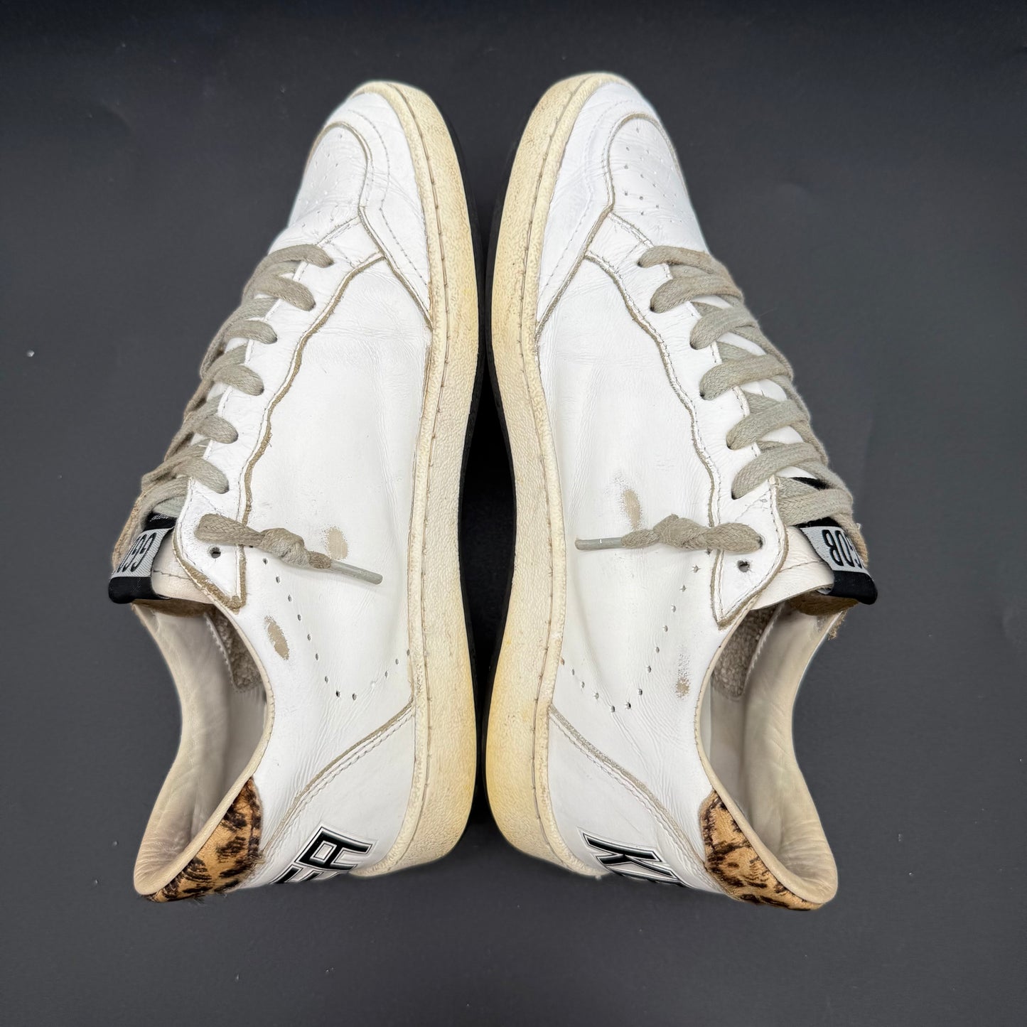 Golden Goose Ballstar - Blanc Noir Léopard J014