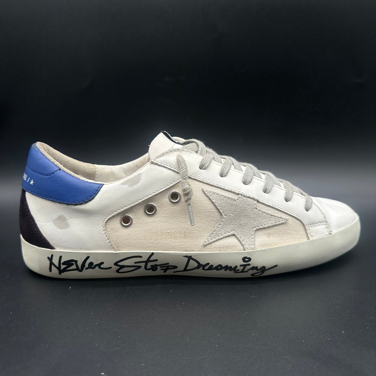 Golden Goose Superstar - Blanc Beige Bleu P427