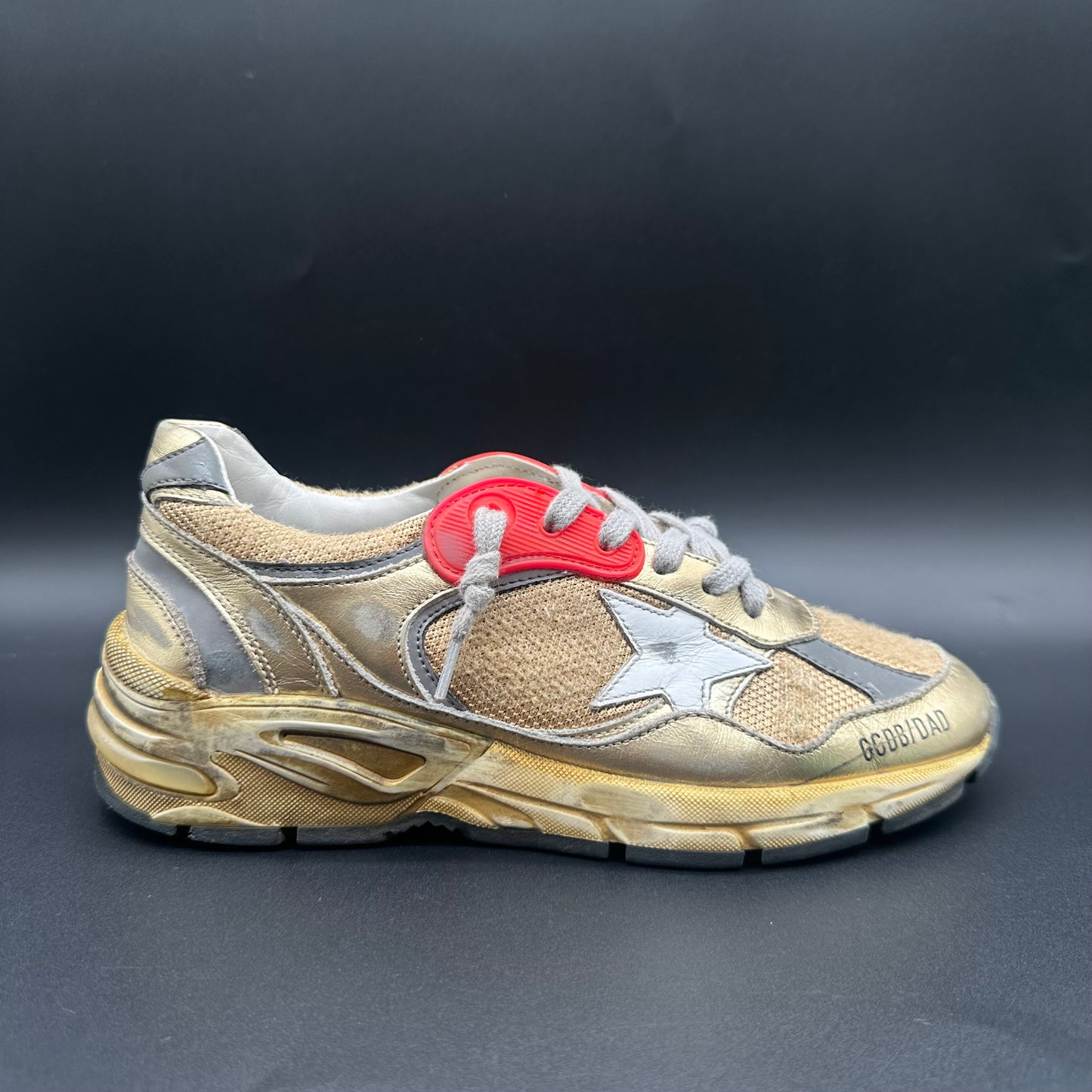 Golden Goose Dad-Star - Or Rouge Gris K30