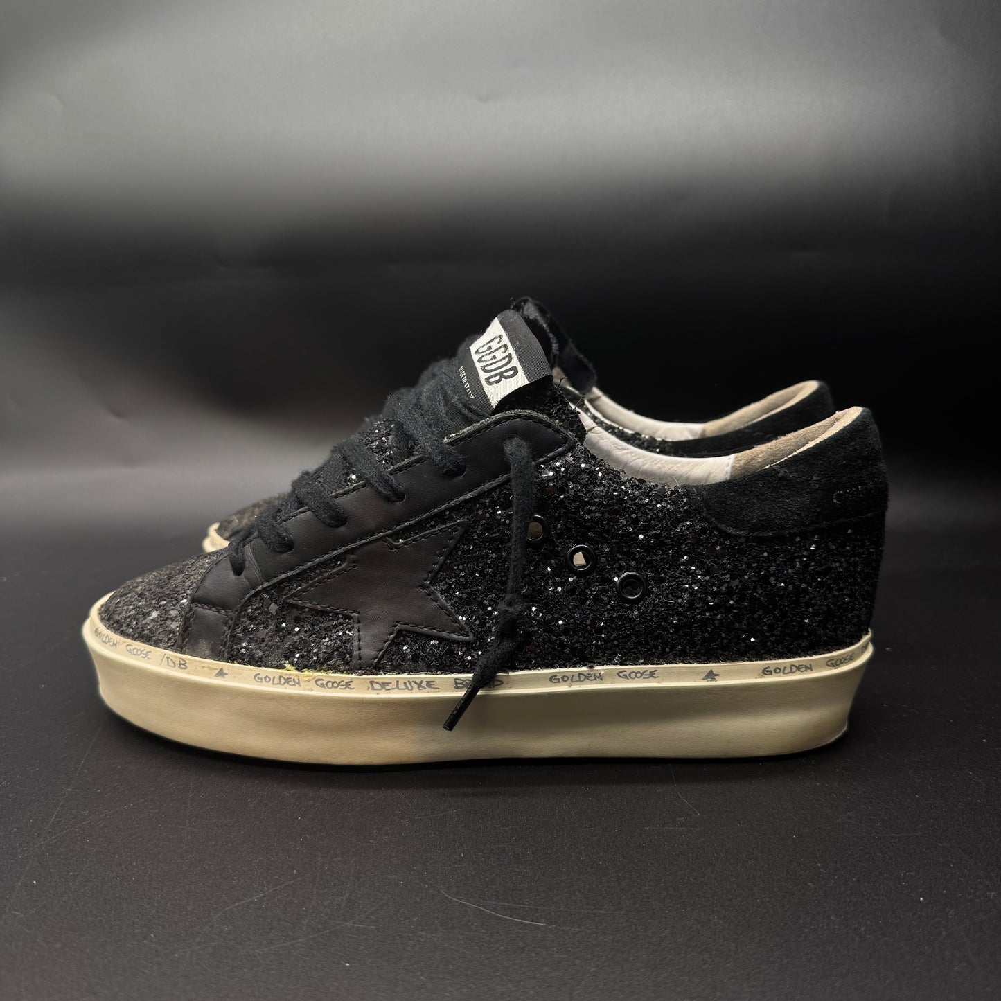 Golden Goose Hi-Star - Noir/ Paillettes ▫️