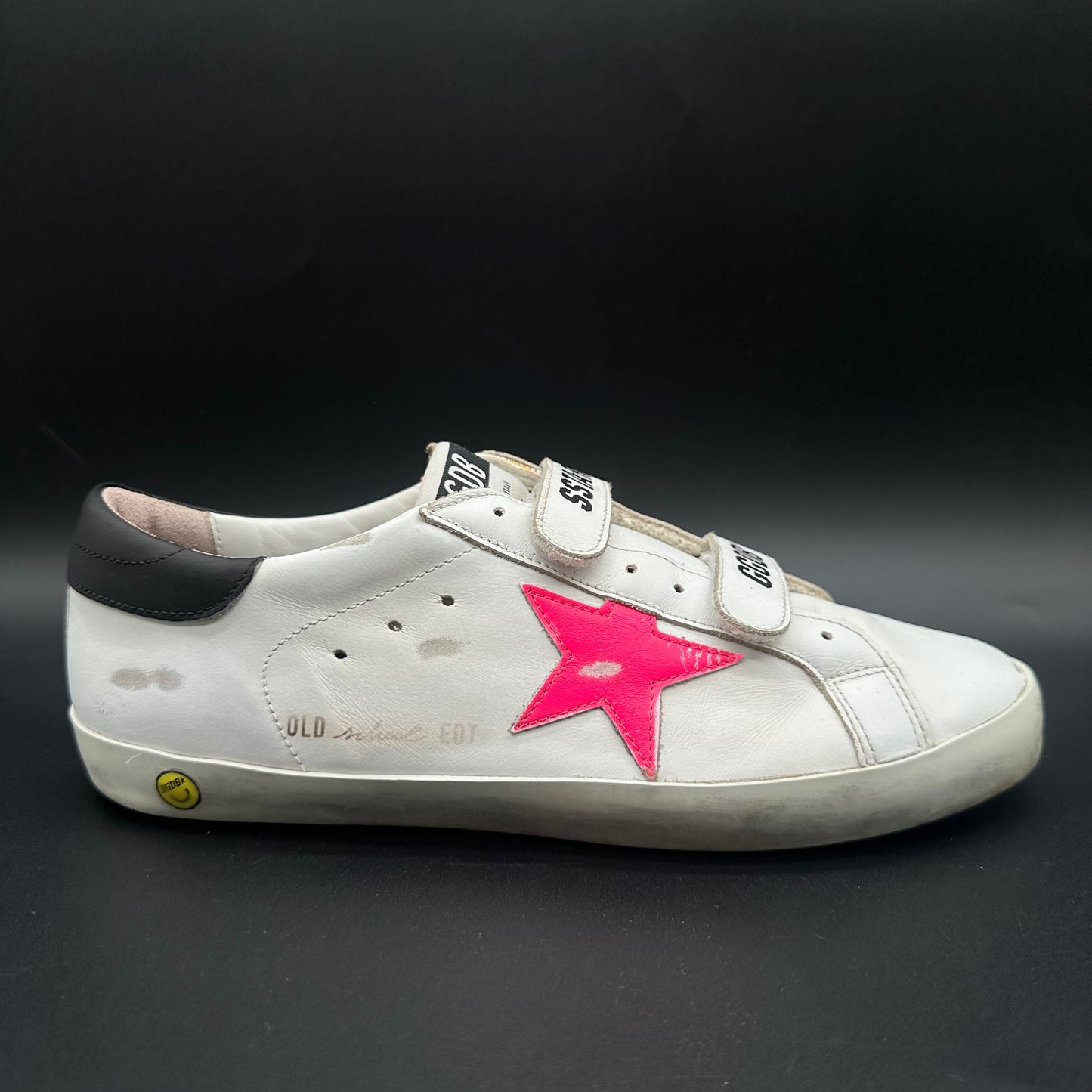 Golden Goose Old-School - Blanc Noir Rose J013