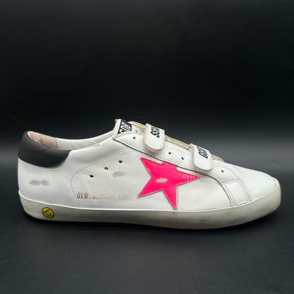 Golden Goose Old-School - Blanc Noir Rose J013