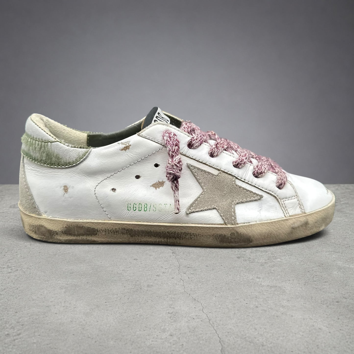 Golden Goose Superstar - Blanc Beige Vert Violet C1427