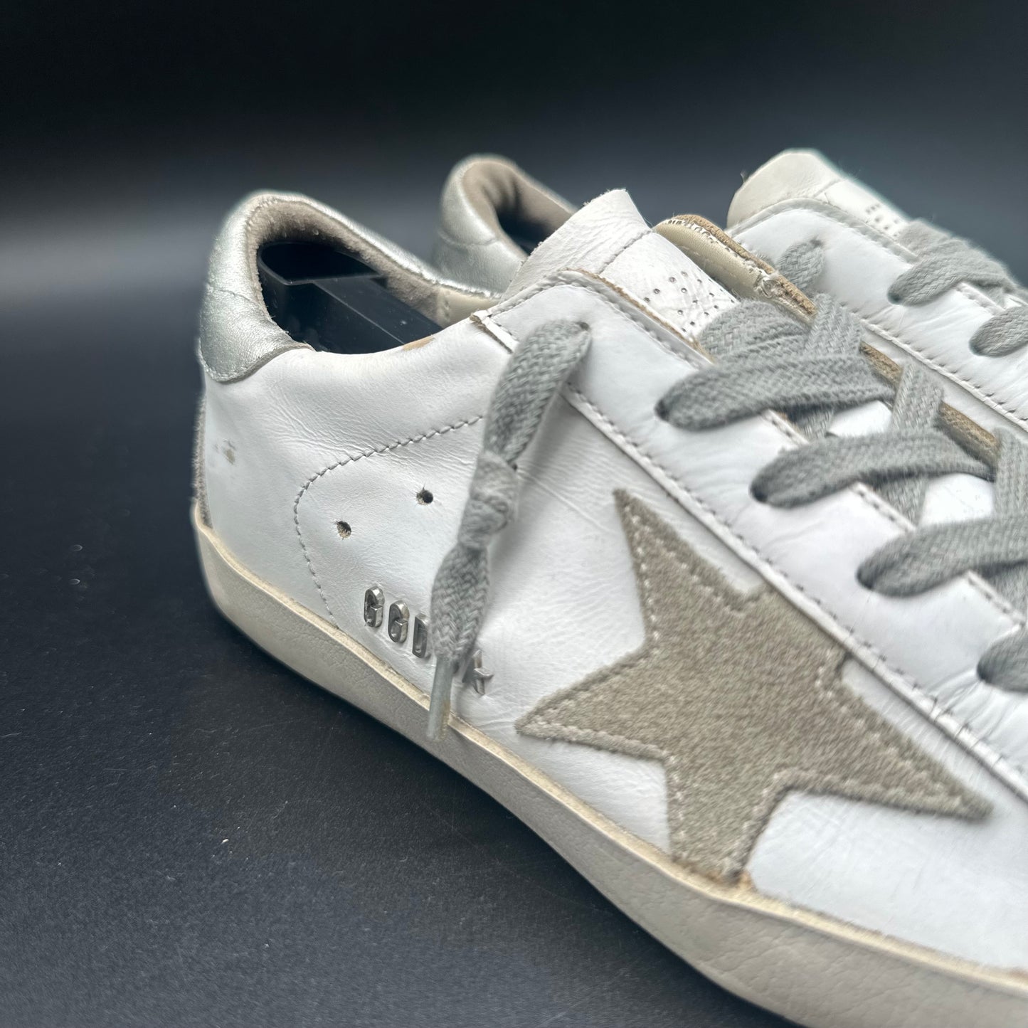 Golden Goose Superstar - Blanc Beige Argent C543