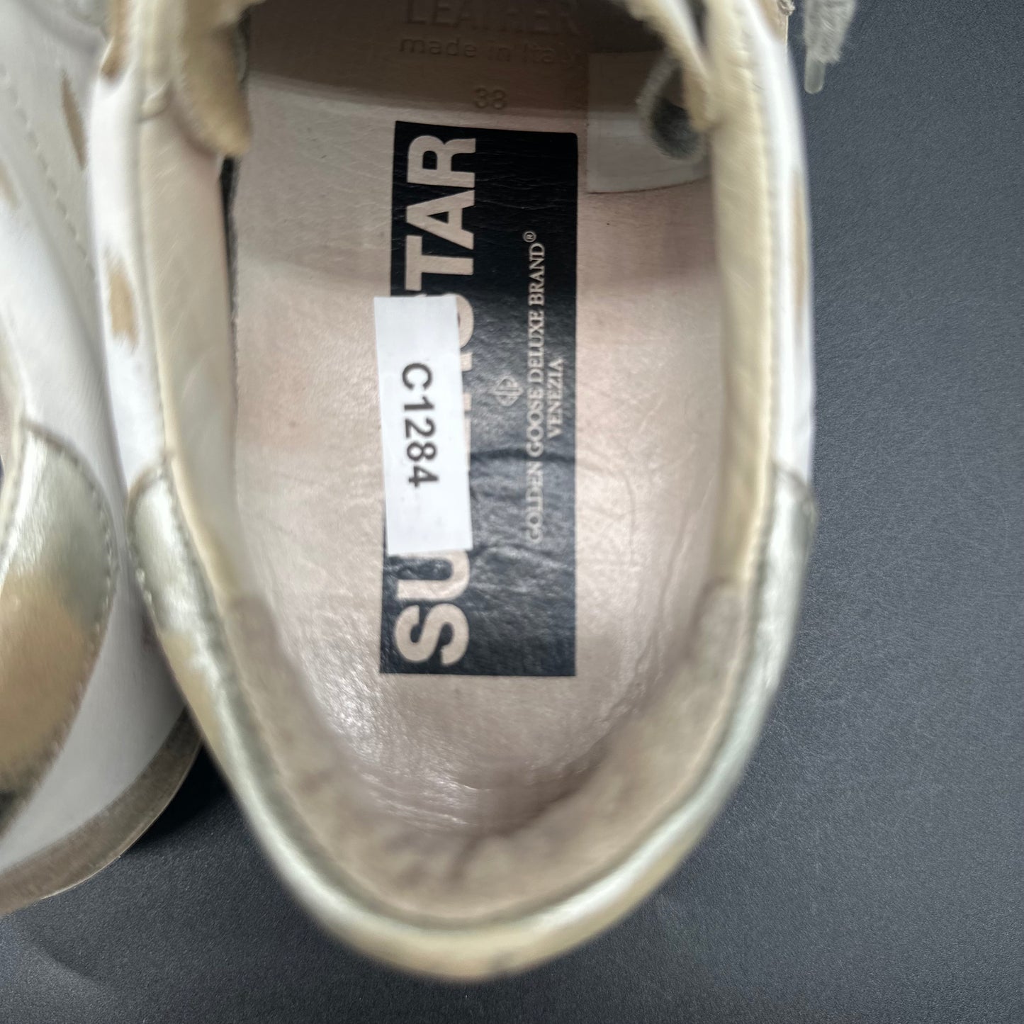 Golden Goose Superstar - Blanc Argent Beige C1284