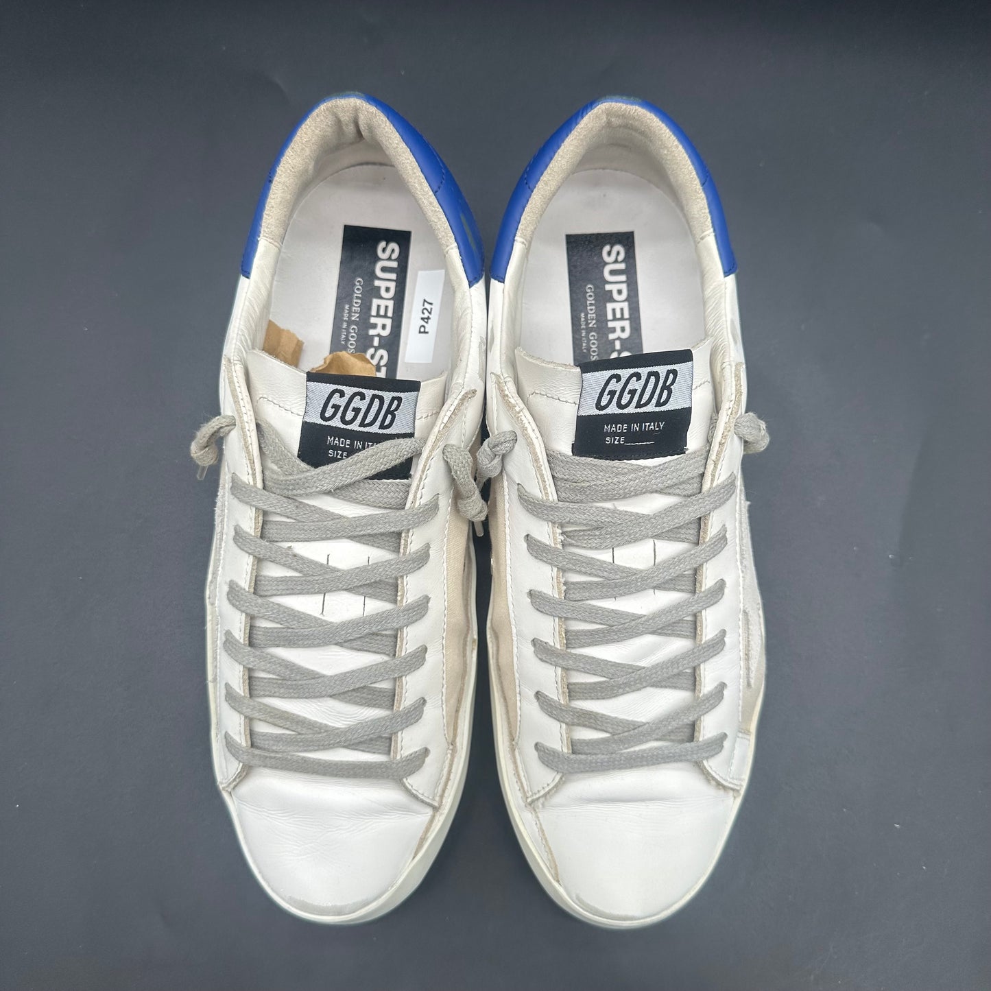 Golden Goose Superstar - Blanc Beige Bleu P427