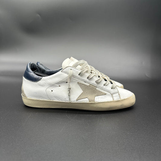 Golden Goose Superstar - Bleu Marine Blanc ▪️