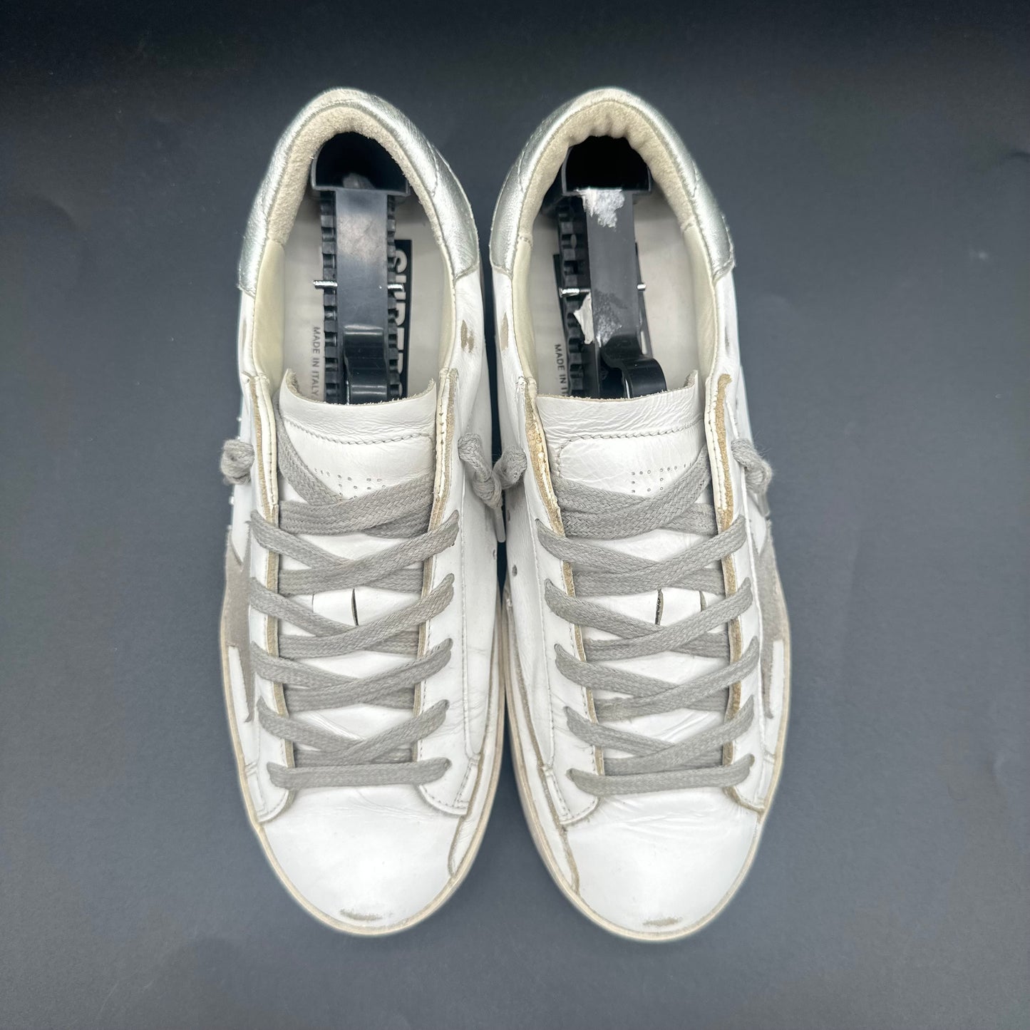 Golden Goose Superstar - Blanc Beige Argent C1350