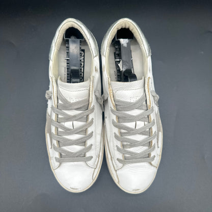 Golden Goose Superstar - Blanc Beige Argent C1350