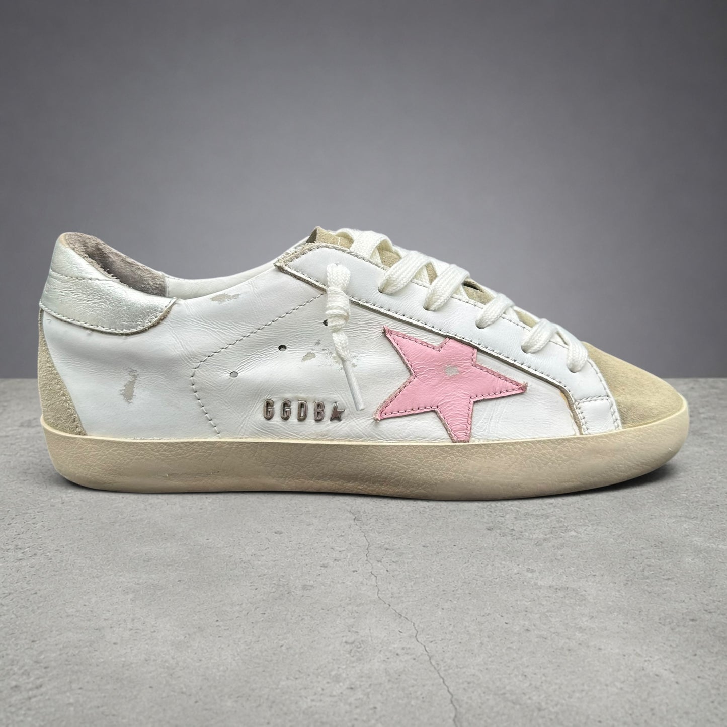 Golden Goose Superstar - Blanc Rose Argent C1310