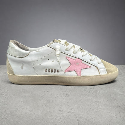 Golden Goose Superstar - Blanc Rose Argent C1310