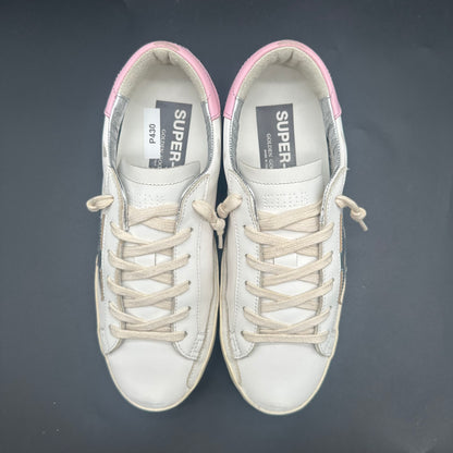 Golden Goose Superstar - Blanc Rose Argent P430