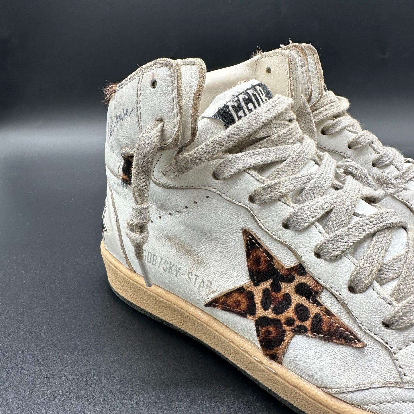Golden Goose Skystar - Blanc Léopard C1029