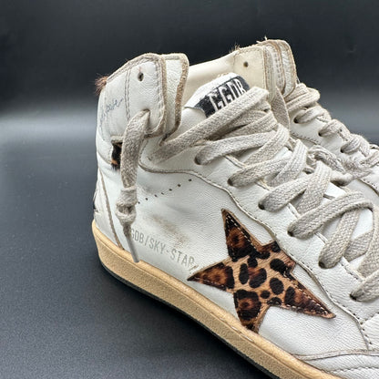 Golden Goose Skystar - Blanc Léopard C1029